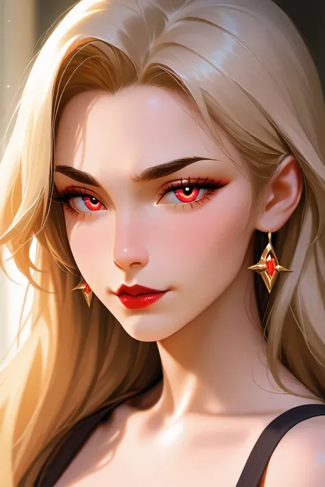 She wears a phoenix. She has beautiful skin and has a straight nose and red lips. She has slanted eyes, very beautiful, and her golden eyebrows were thin and long and there was a small red mark in the middle of her eyebrows. Her appearance was cute and gra...