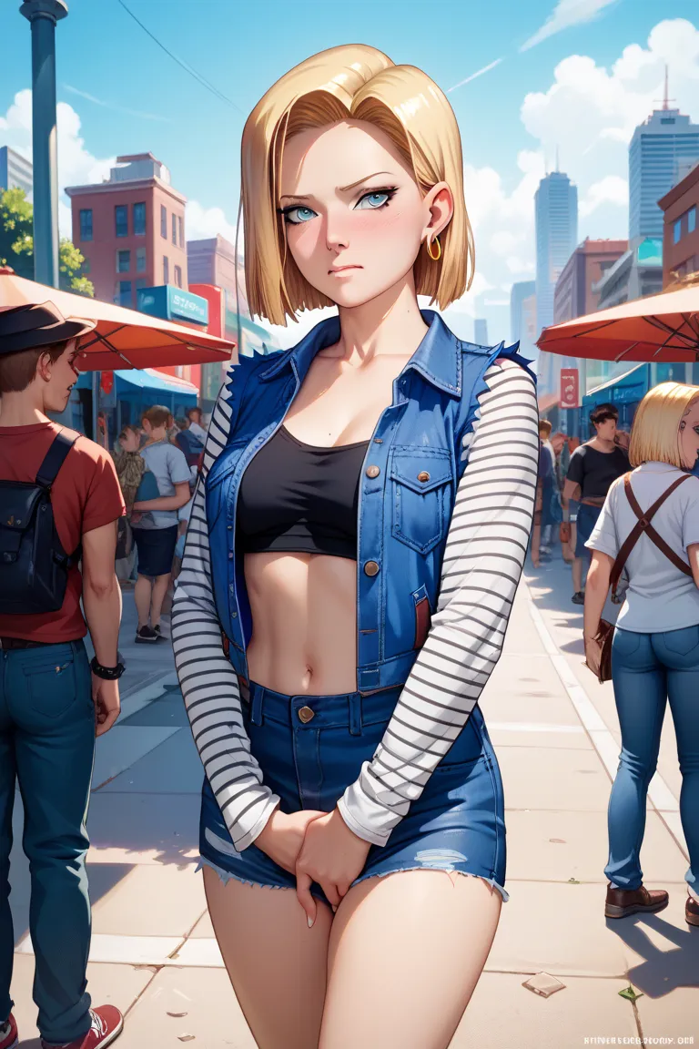 Android18,masturbates,outside,is embarrassing