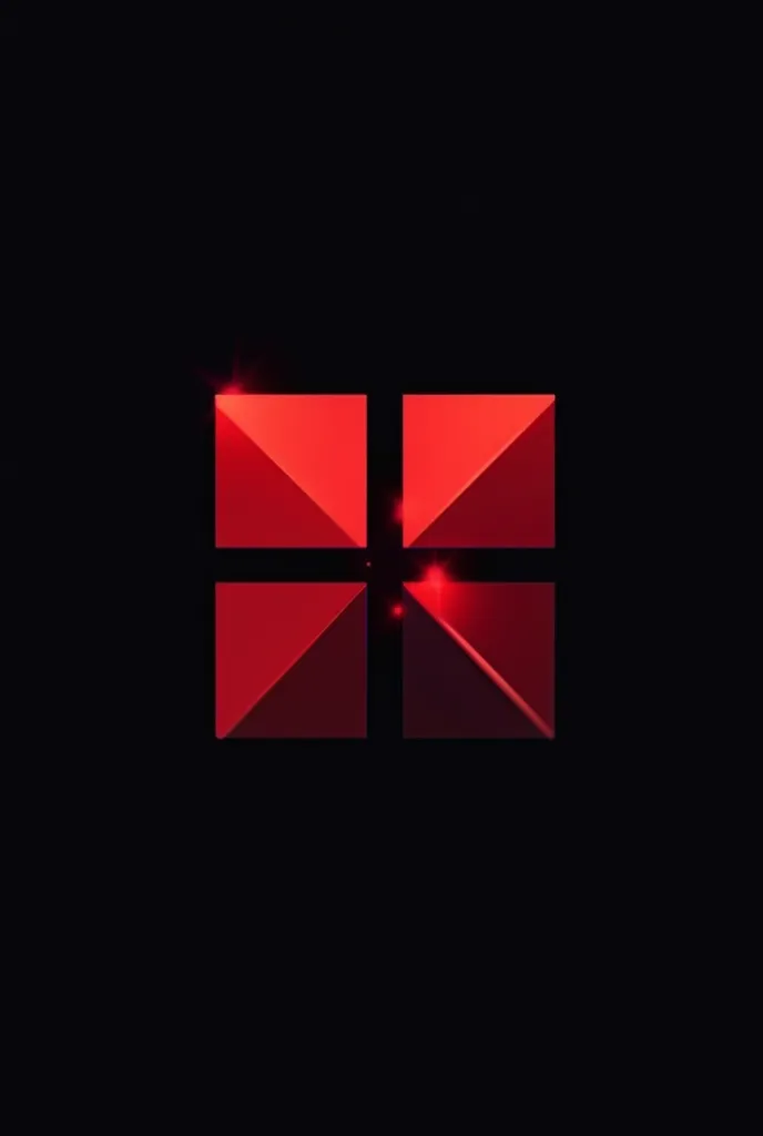 Create a red and black image for a group logo called Quadra Studios that is square