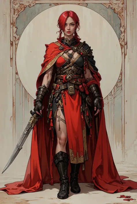 Lysandra, the Traitor Blade (Human Mercenary)
Race: Humana
Appearance: short red hair, cold green eyes, tattoo of a serpent on the neck.
Outfit: armdura leve de placas negras, red silk cape.
arm: Two poisoned short swords.
 Personality : Cynical and ambiti...