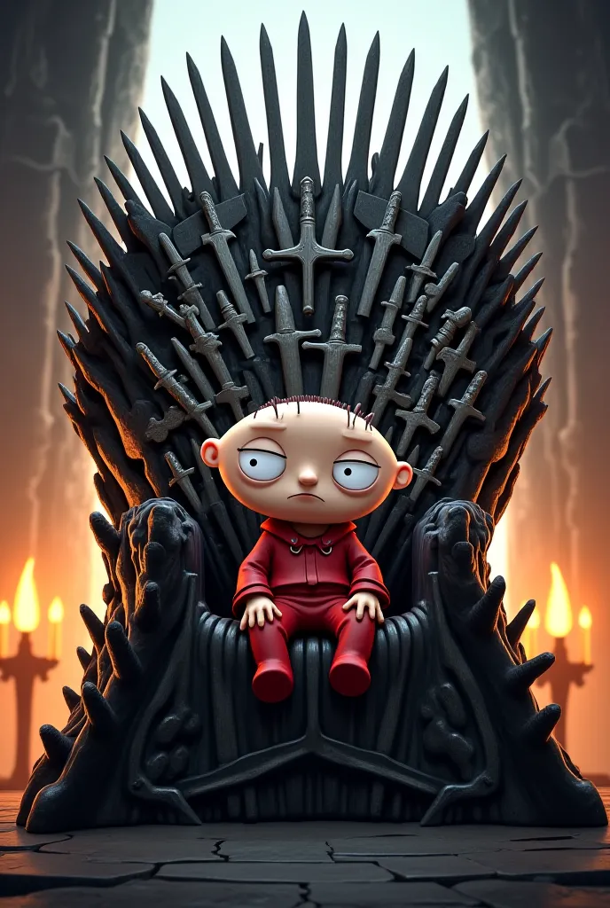 Make Stewie sit on game of thrones throne