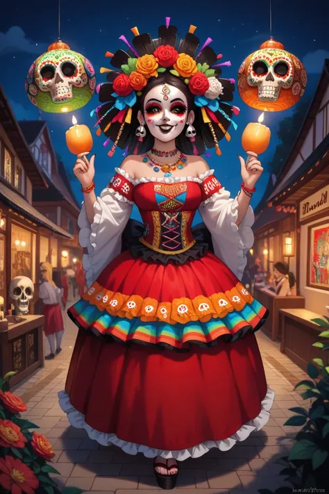 Mexican painting, Feast of the Dead, dance, Sexo Explicioto