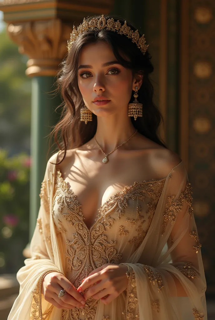 sexy elegant hot pashtun princess with hourgalss figure milkyskin and a beautifull face and a royal allure