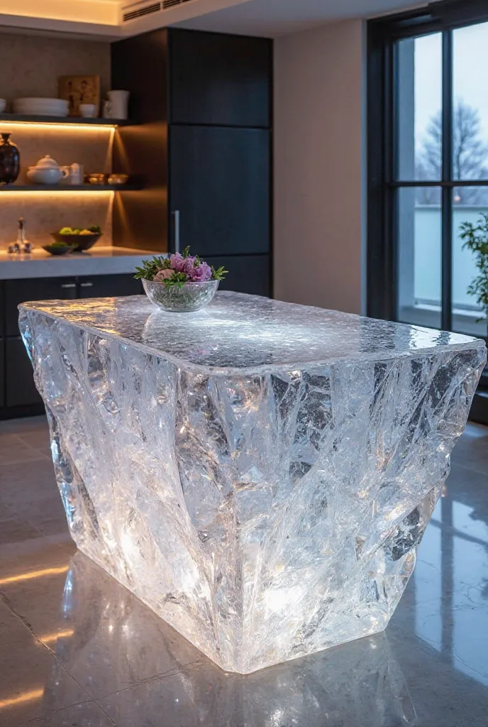 Crystal kitchen island 