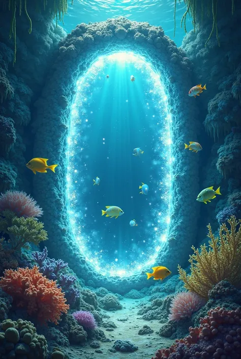 (growing portal:1.2), ocean floor, deep ocean, tropical fishes, yellow fishes, blue fishes