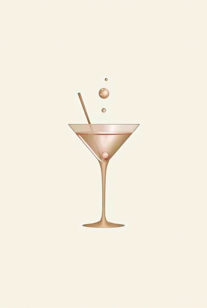 Create a logo type for my portable bar with the image of a martini glass 