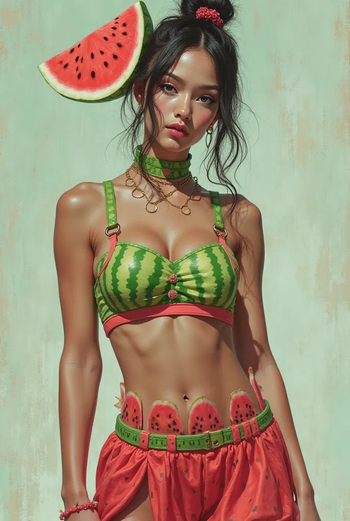 sage fashion watermelon from eye and face complexion as well as dashing body shape and wearing special form clothes Sage fashion watermelon 