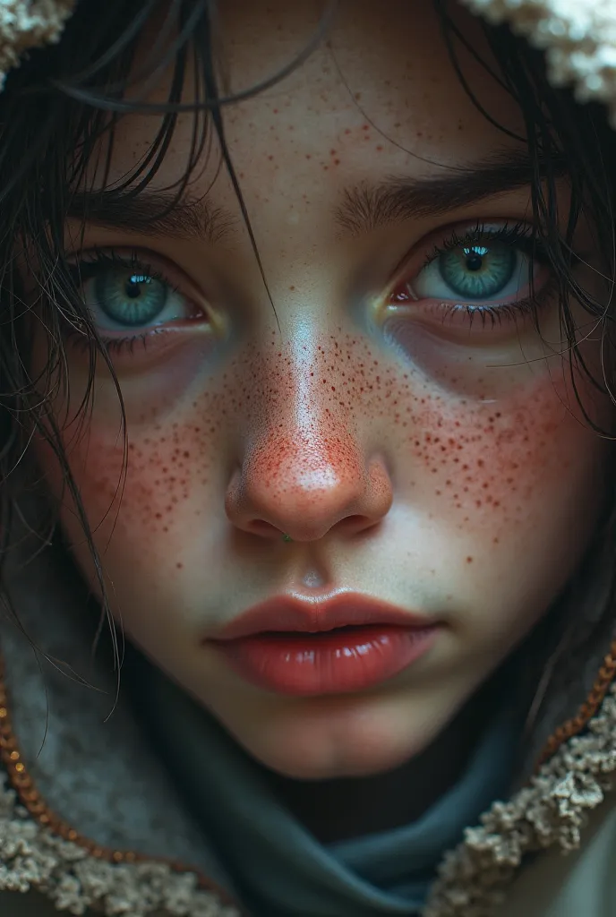 Sad Stitch, detailed portrait, sad expression , supposed tear, vibrant textures, Highly detailed, photorealistic, 4K, high resolution, super detailed, realistic, HDR, fine painting, precise focusing, vivid colors, bokeh