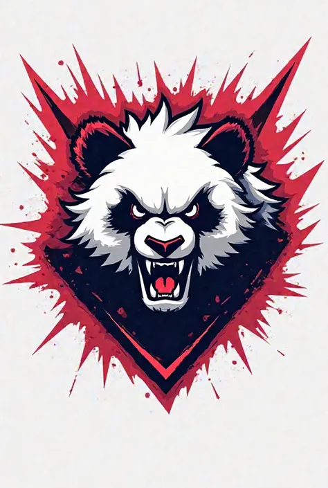 Un logo pour une team esport, without text and with a mad panda as the logo