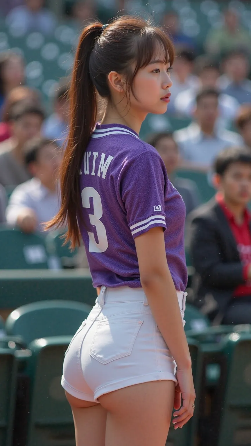 angle from back,((one fan who turned into a mob puts his finger in a 20-year-old woman's anus)),20-year-old Japanese woman sticking out her butt and crying,japanese,Korean style beauty,Young face,Small face,Transparency, pure white skin,gray eyes,cute,idol...