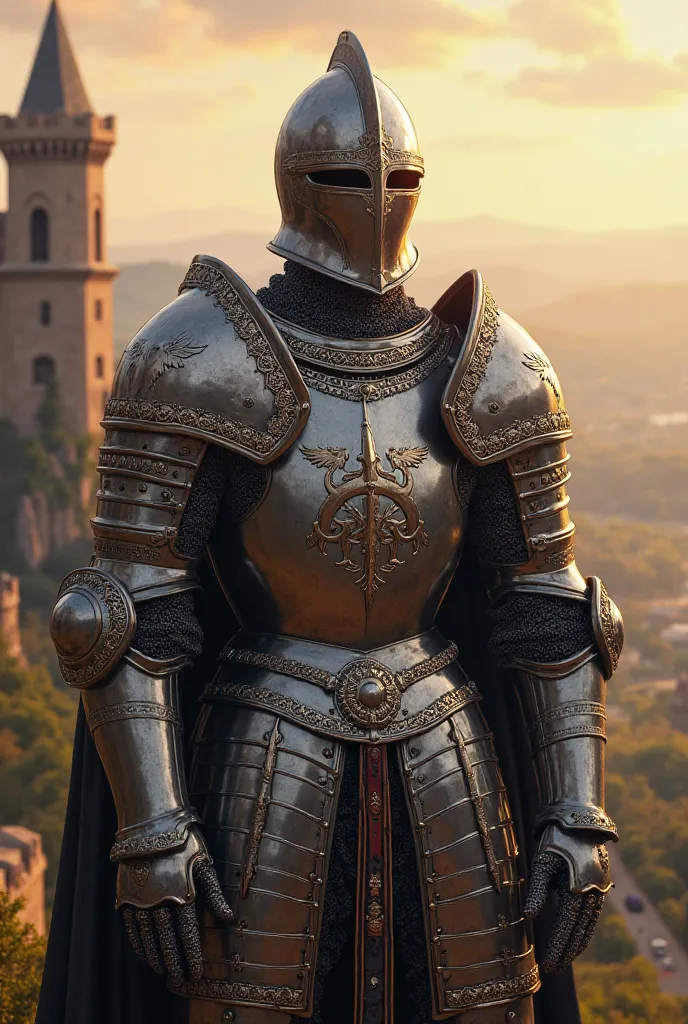 Make him have like an full medival armor