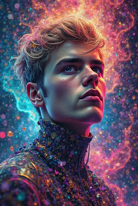 Create a different, psychedelic and unique Justin Bieber wallpaper 