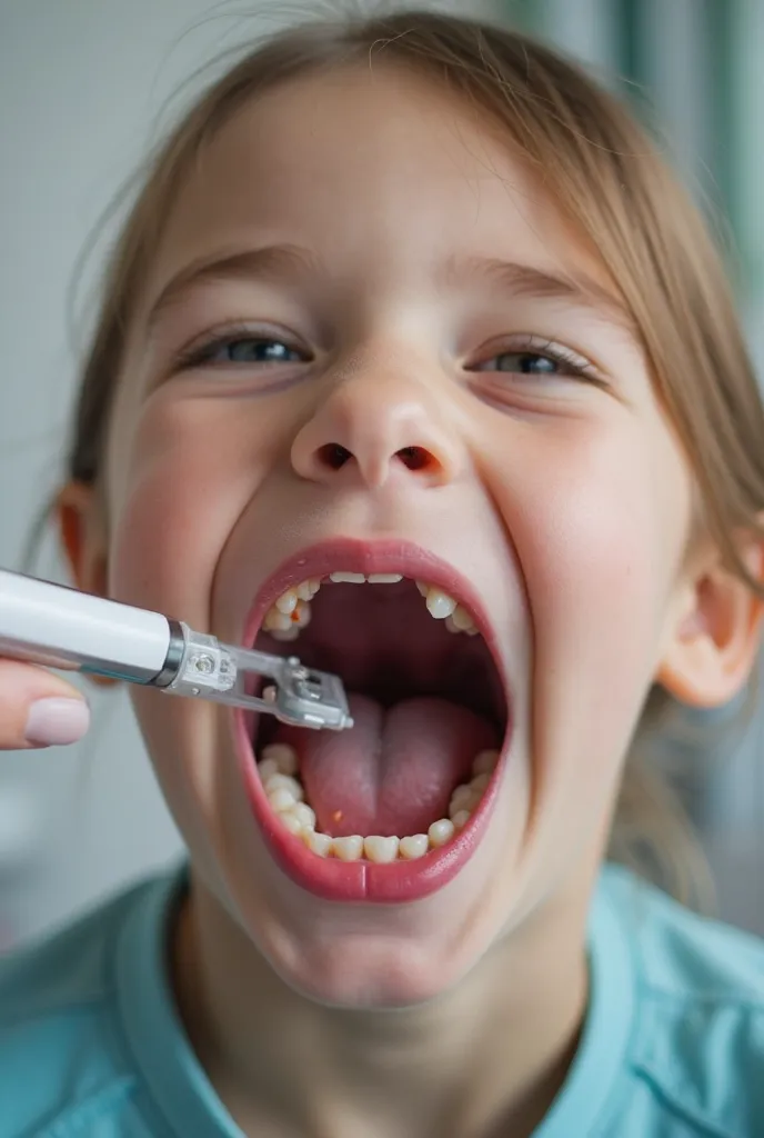 Intraoral image in pediatric patients with diabetes