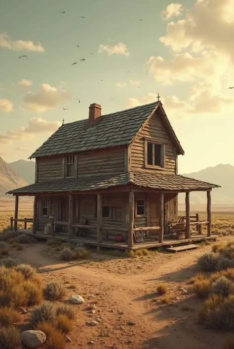 House from western film, where family lives