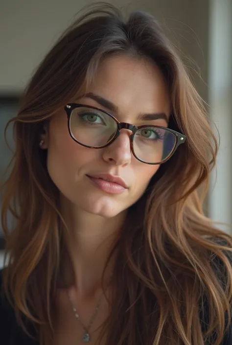 there is a woman with glasses on posing for a picture, a picture by reyna rochin, tumblr, tachisme, 30 years old woman, 3 0 years old woman, blurry image, with accurate face, very very low quality picture, 2 , very very low quality, very low quality, 2 , 2...