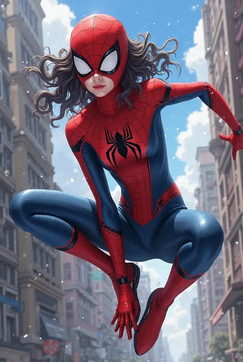 Nezuko with spider man suit