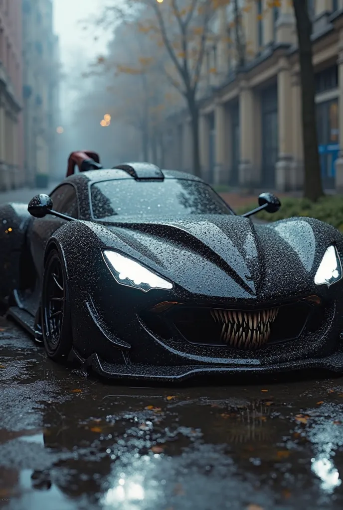 "One day, Venom will build a car using his symbiote powers. The car will be alive, covered in a constantly shifting black symbiotic substance. Its headlights will glow like Venom’s white eyes, and the front grille will stretch into a monstrous, toothy grin...