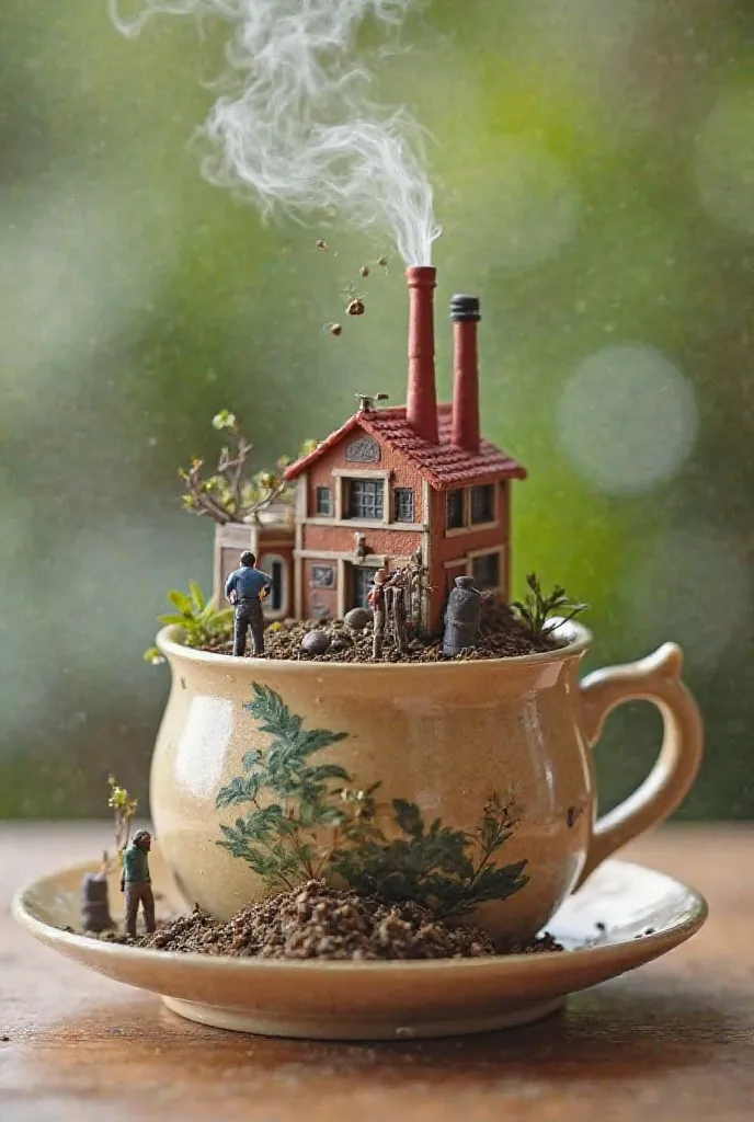 No More Waste!"

🔹 Description: A miniature factory is built on top of a traditional tea bag, where tiny workers are struggling to dispose of the empty tea bags. On the other side, another group enjoys their tea with no waste, thanks to edible tea bags.
📝 ...