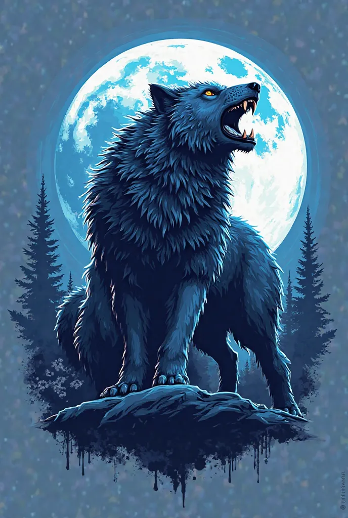 The colors of the club are blue white for a football club, a predatory wolf with a full moon on the back and the inscription fullmooncity in front 