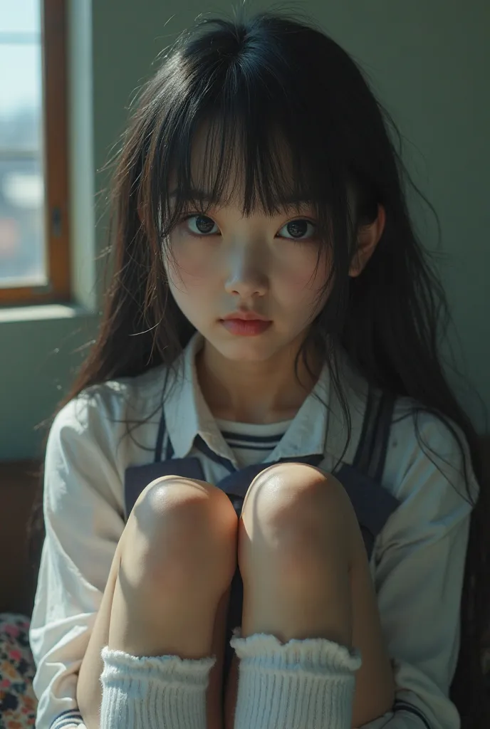 NSFW Photos　knee socks　 Japanese　female middle school students　baby face