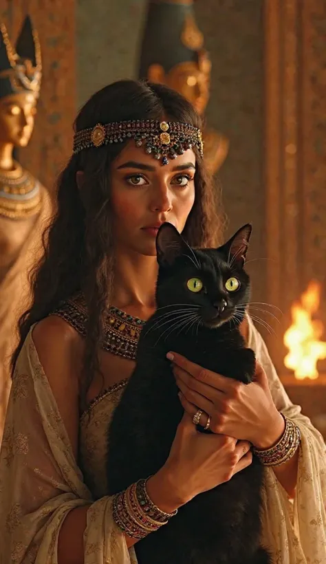 "Ultra-realistic POV, full immersion into the life of Cleopatra in 42 BC. Each image captures the colors, textures, and atmosphere of Ancient Egypt with extreme realism. Every scene is viewed from a first-person perspective, making the viewer feel Cleopatr...