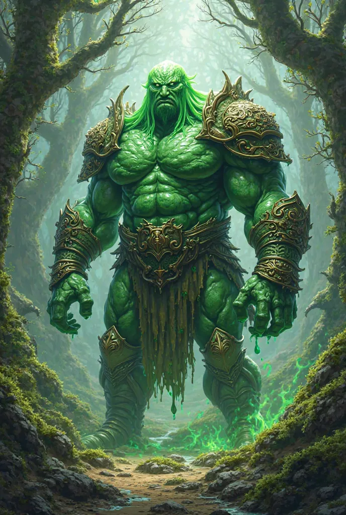 Slime Warrior in Green Armor