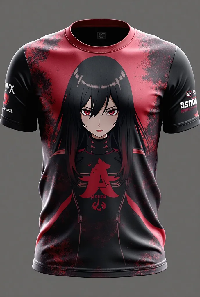 AloneXenith akame ga kill themed short sleeve e sports jersey 