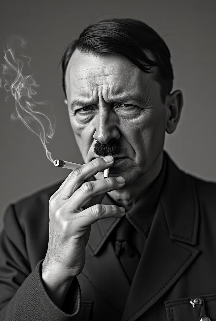 Photo of Hitler smoking