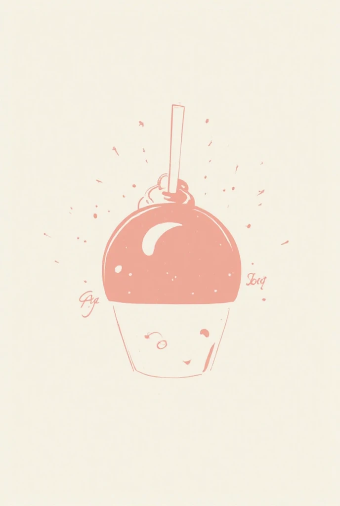 Business logo for milkshakes with a dome and negative space NP