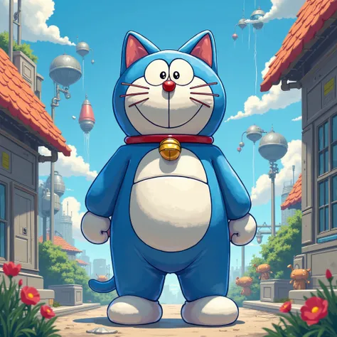 Wear Doraemon's clothes