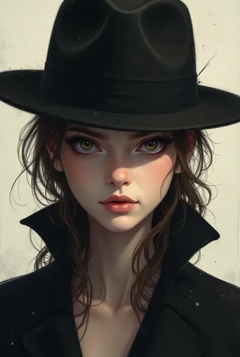 with hat