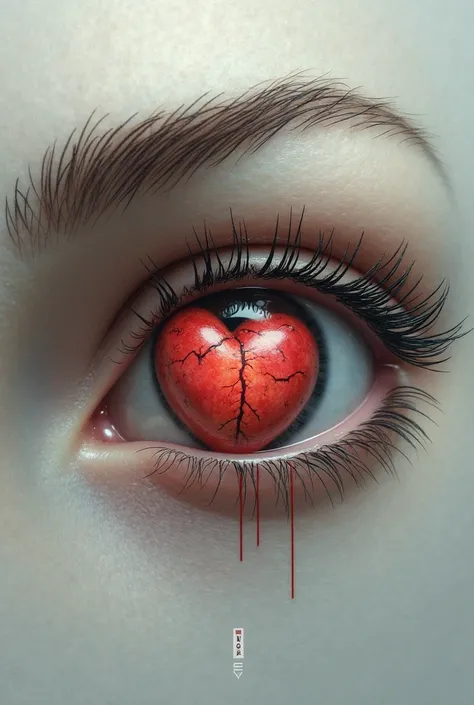 Heart inside the eye