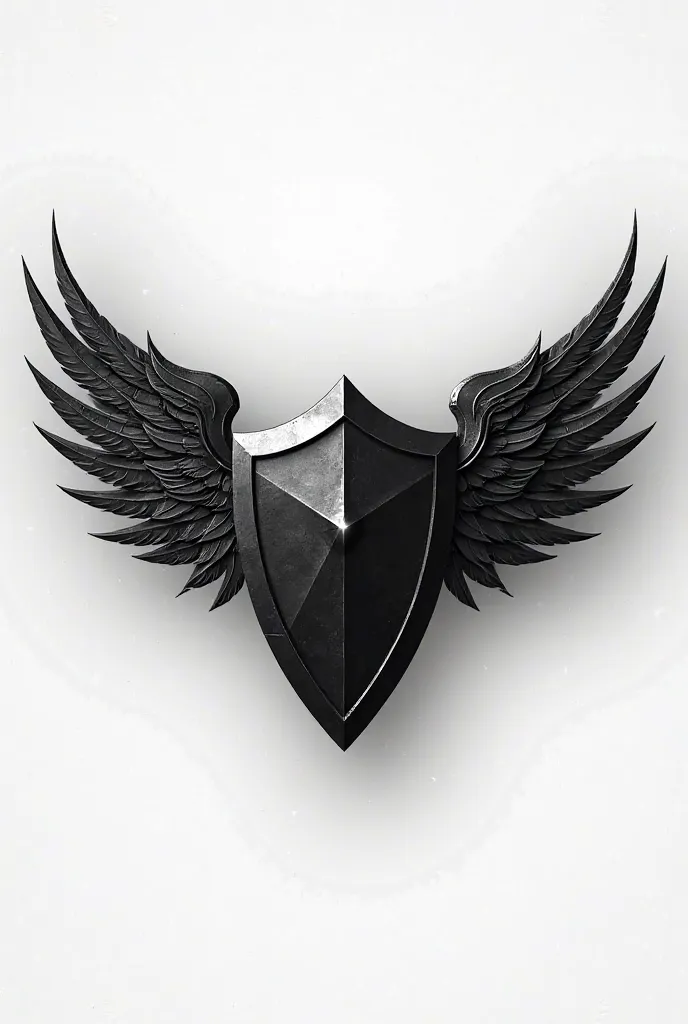 I need a shield with wings in black and White for a logo 