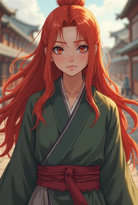 Naruto Uzumaki's sister, but she is very similar to her mother, Kushina. A must have red hair 