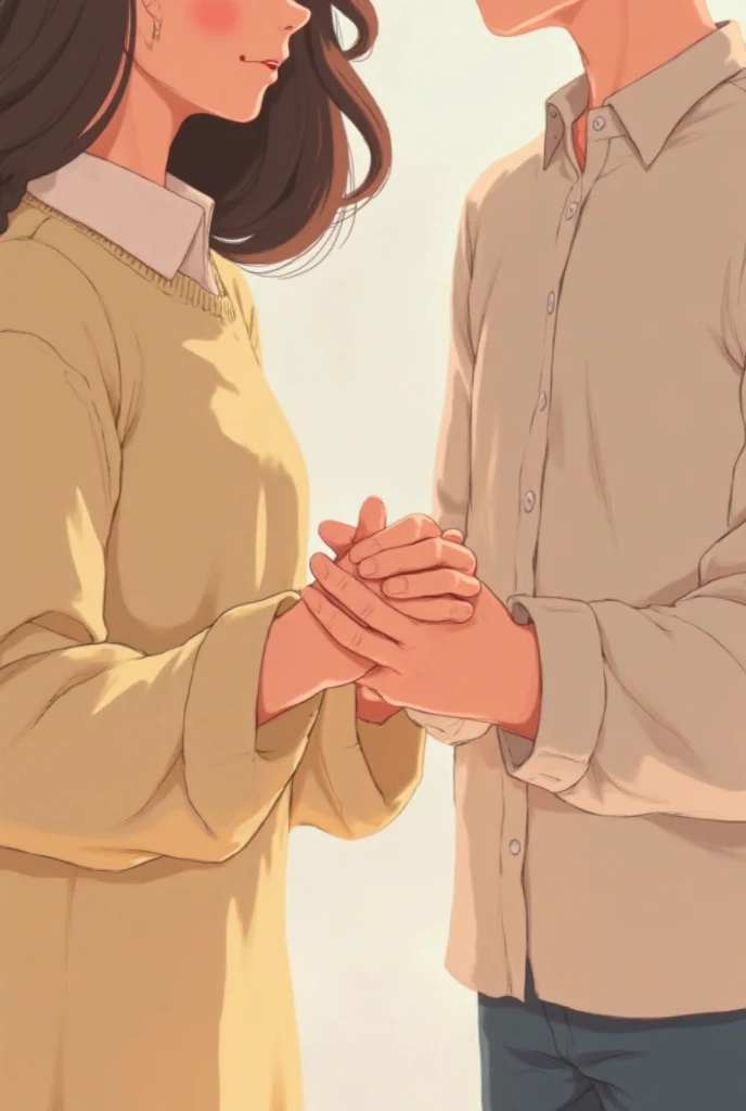 Draw frame by frame animation of holding hands