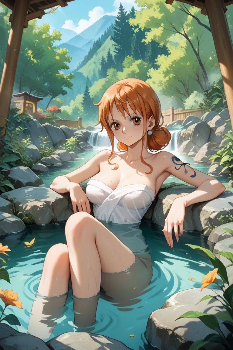 onepiece　Nami　 Bath