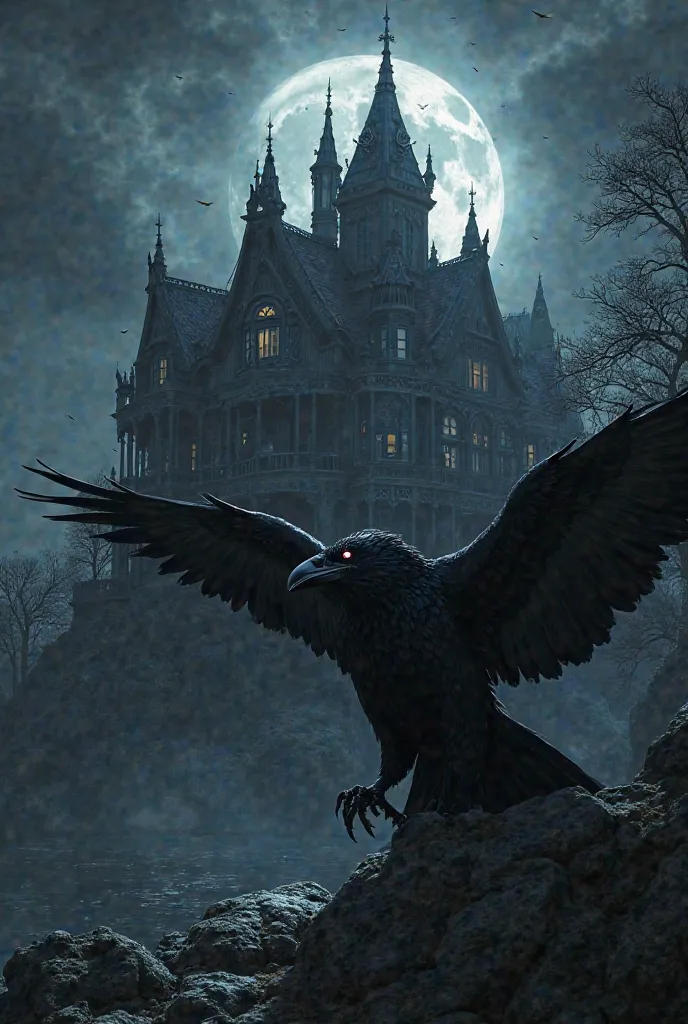  House Nocturnis – "From darkness comes true power." Symbol: A black raven with silver eyes. Colors: Black and Silver.