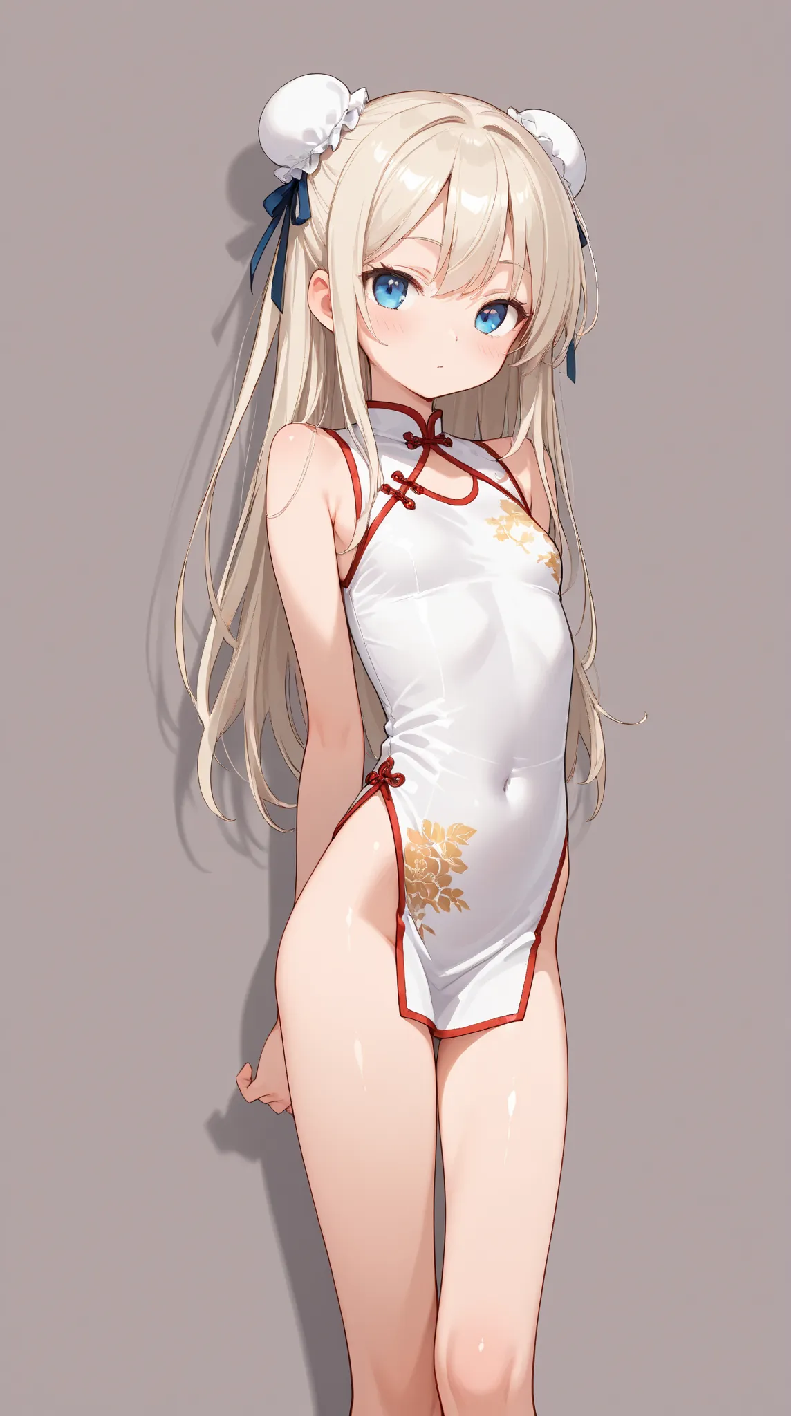 masterpiece,Best Quality,Hi-Res,
nsfw, 1girl ,solo,Fourteenth years old,(very skinny:1.1),petites,(cute:1.2),Beautiful Girl,white china dress