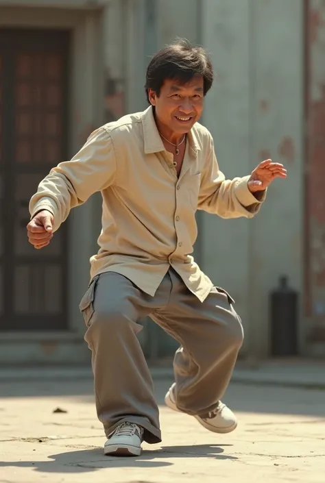 Jackie Chan twerking