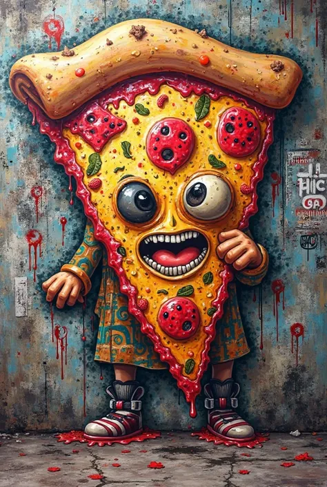 Pizza graffiti 