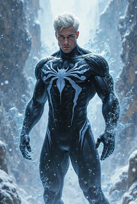 male superhero who is the result of fusing Elsa from Frozen and Venom