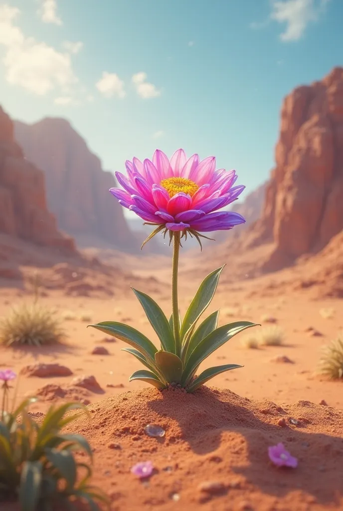 A flower in the desert 