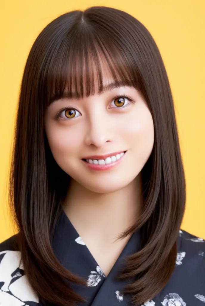 Hashimoto Kanna, bangs, smile, Young and  cute Japanese faces ,  official art,  High Definition CG Unity 8k Wallpaper,  Ultra High Definition ,  very detailed, Half photo ,  film grain ,  Lens Flare Glow  ,  top quality ,8k, viewer , (( Masterpiece)), ((  ...