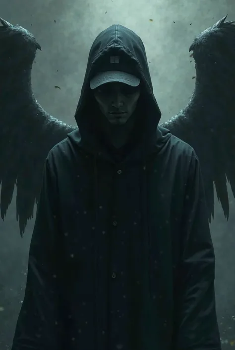 Turn him into a subject with an R and back cap to have anime wings as a shadow