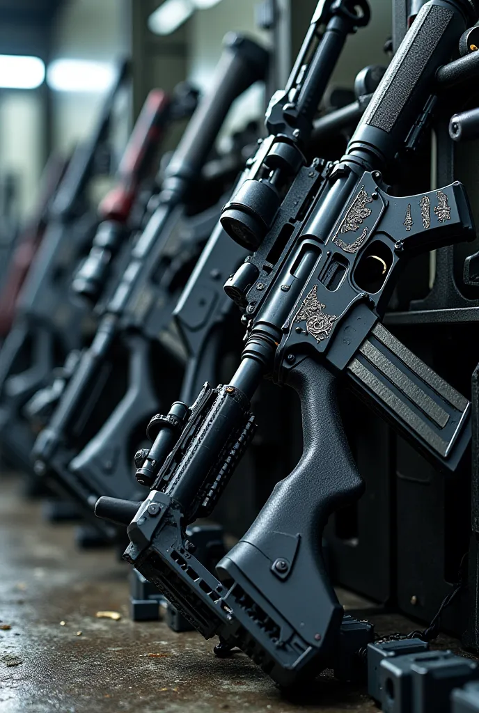 Of militarized weapons, and with the name Cartel M