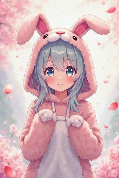 Raise Miku Nakano in a rabbit costume