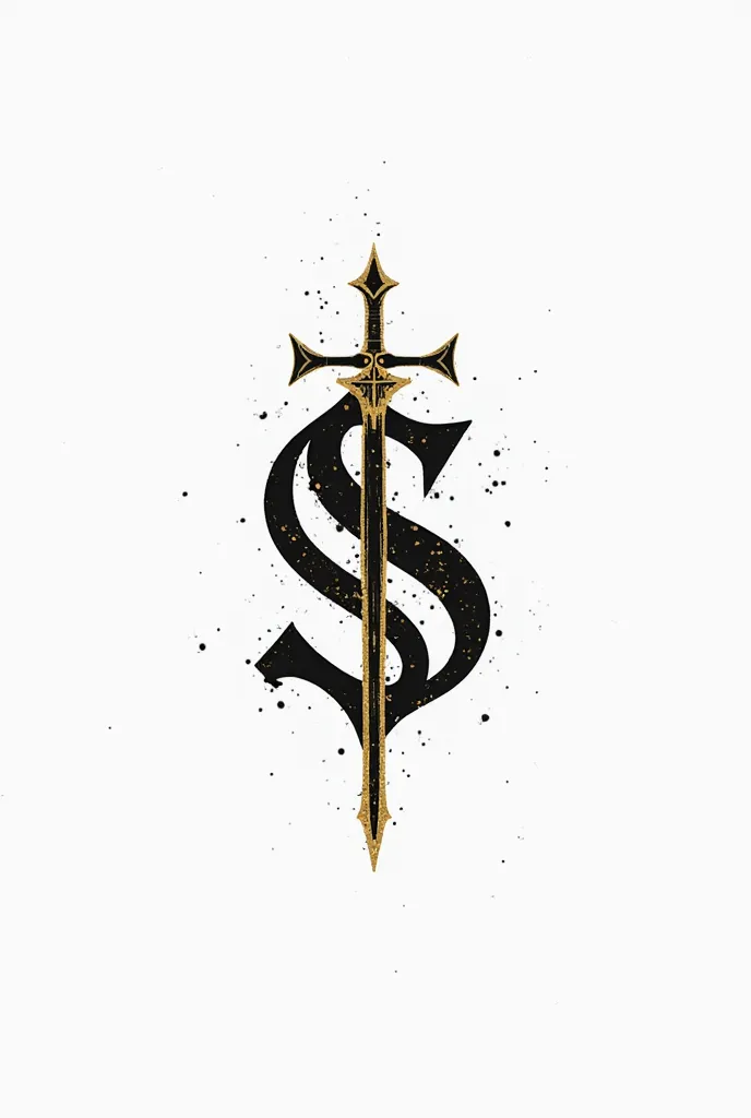 A logo for my clan from the game Champions of Regnum, that has a minimalist style, white background, Black letters , Say Solum, Tell me details of nature and medieval war, Let the letters be printed and the S in capital letters, that says the whole word an...