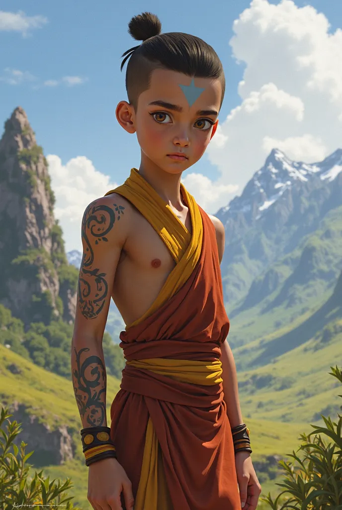 adolescent man aang, realism