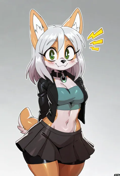 solo, masterpiece, best quality, amazing quality, very aesthetic, high resolution, ultra-detailed, absurdres, newest, (solo, adult, 2d, absurdres, best quality, uploaded on e621), by sssonic2, (waist portrait:1.2), (solo), (female), (anthro welsh corgi), (...