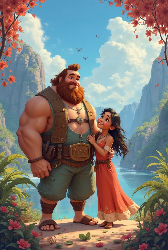 Sanson and Delilah Disney Pixar style